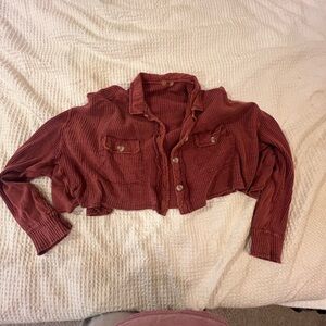 FREE PEOPLE CROPPED SCOUT JACKET